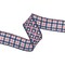 LaRibbons 1 1/2" Wired Ribbon | Patriotic Diamond Stars/Plaid | 10 Yard Roll